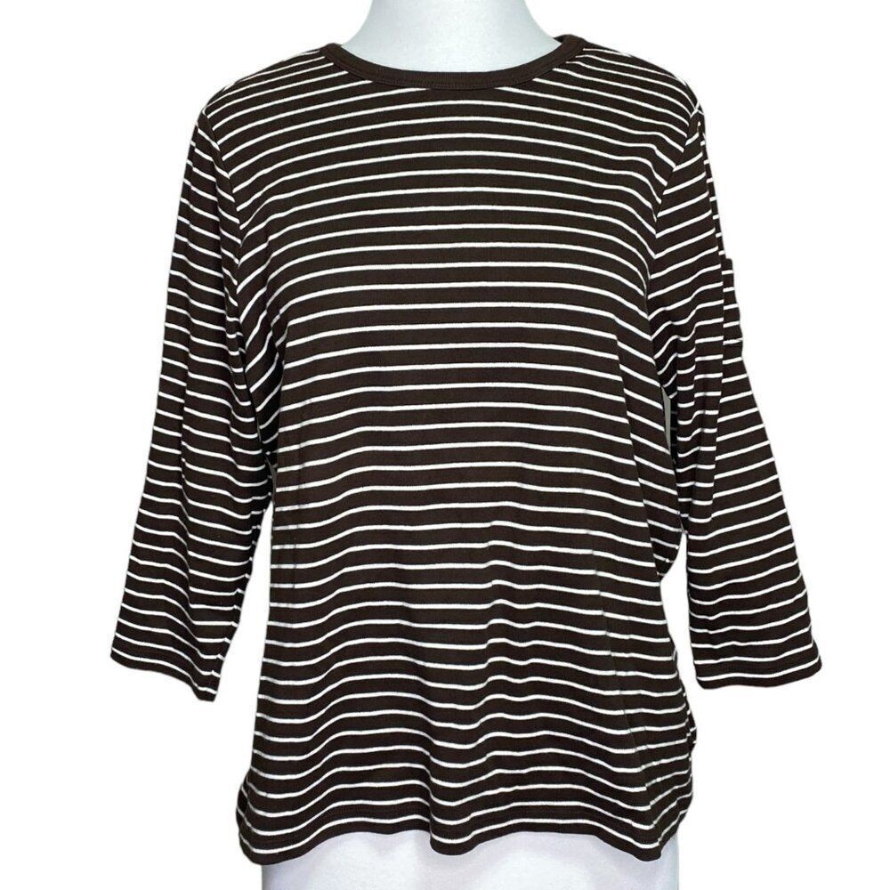 Lauren Ralph Lauren Plus Size Top 1X Stripe